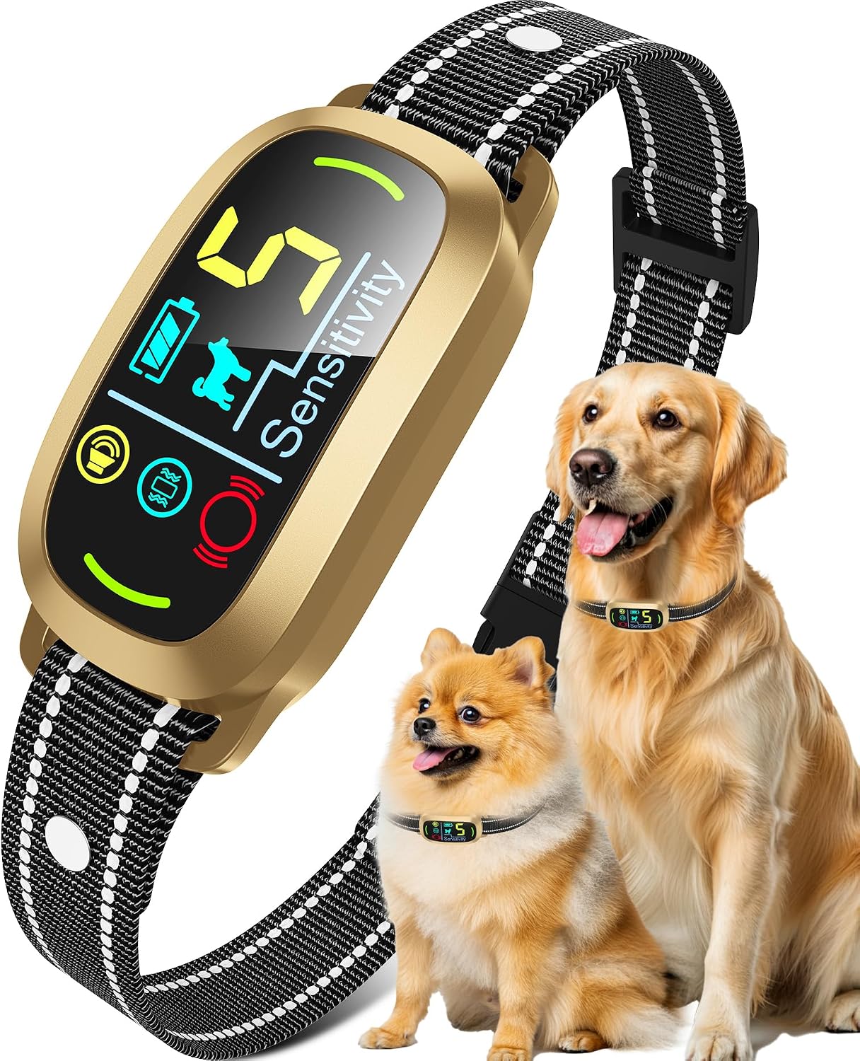 Collar inteligente Oliry con IA para perros grandes, medianos y peq...