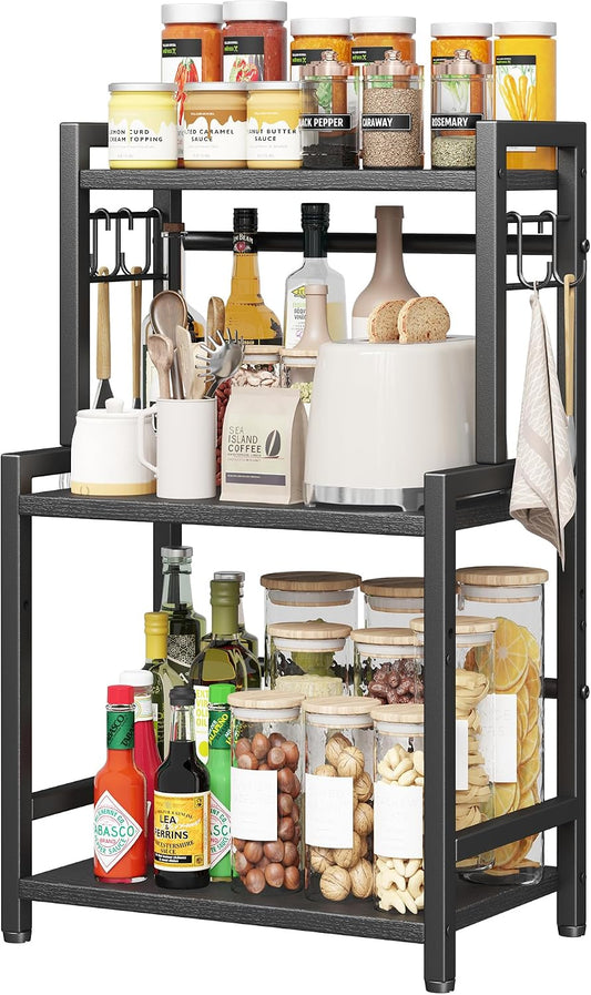 Organizador de encimera de cocina, estante de especias de 3 niveles...