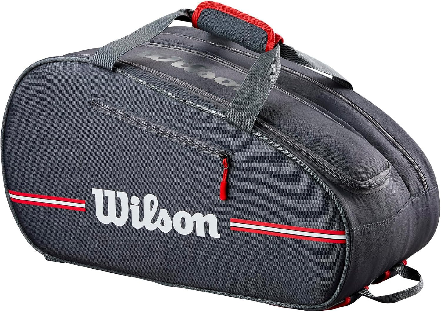WILSON Team Padel Bag - Capacidad para hasta 4 palas de pádel, negr...