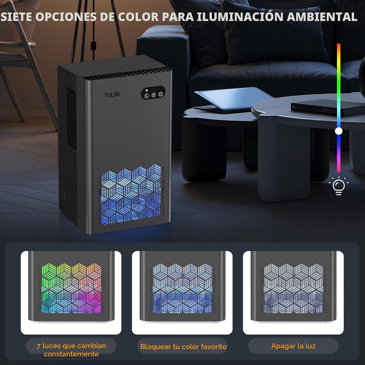 ToLife Deshumidificador, 1000 pies cuadrados tanque de 95 onzas con...