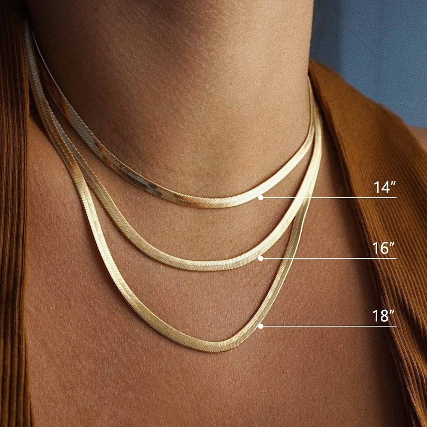 DEARMAY - Collares de oro bañado de 14 quilates para mujer, delicad...