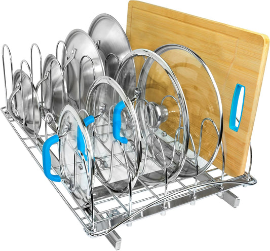 LYNK PROFESSIONAL® Organizador de tapa extraíble para olla y sartén...