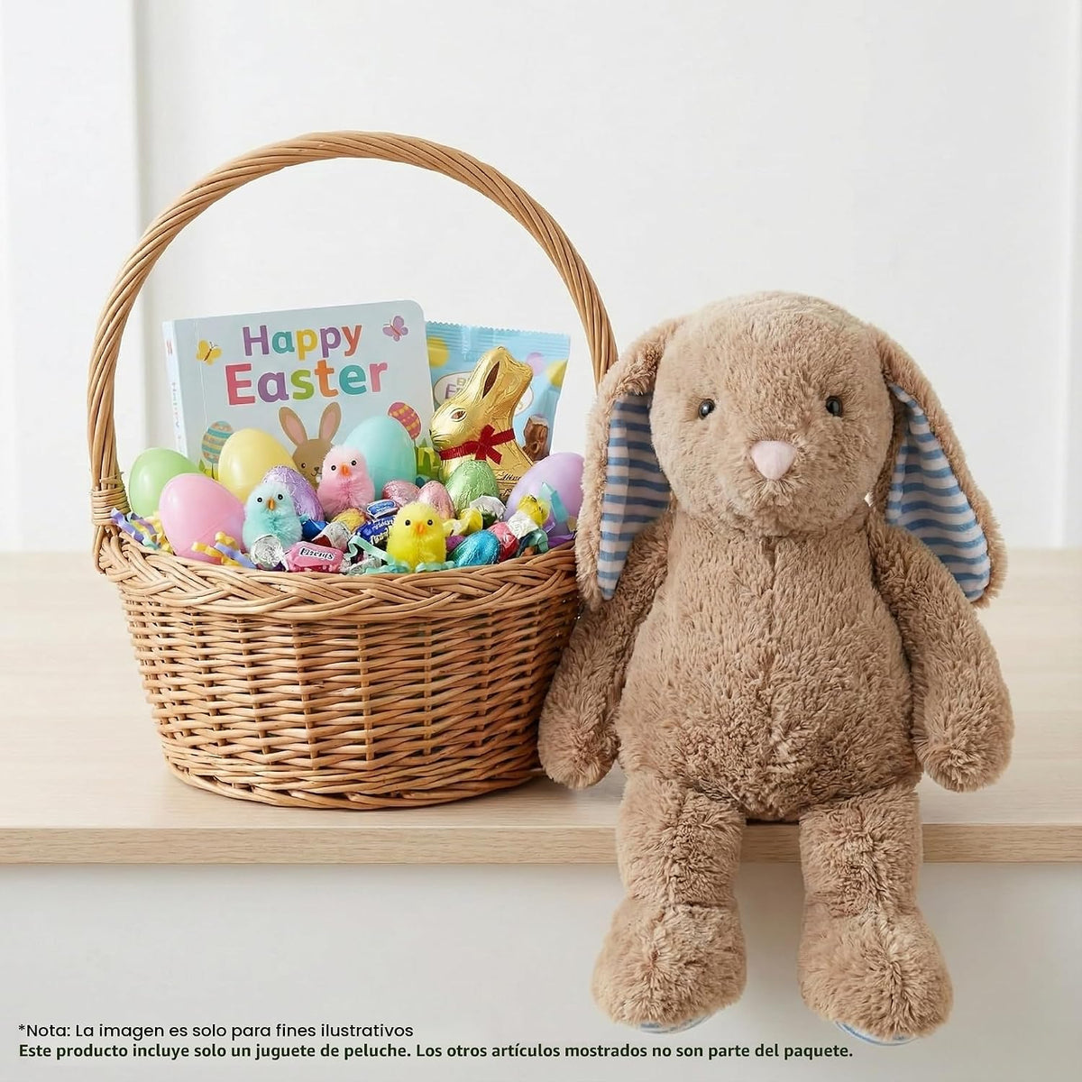WEIGEDU Animales de Peluche de Conejo para Niños, Niñas, Regalos de...