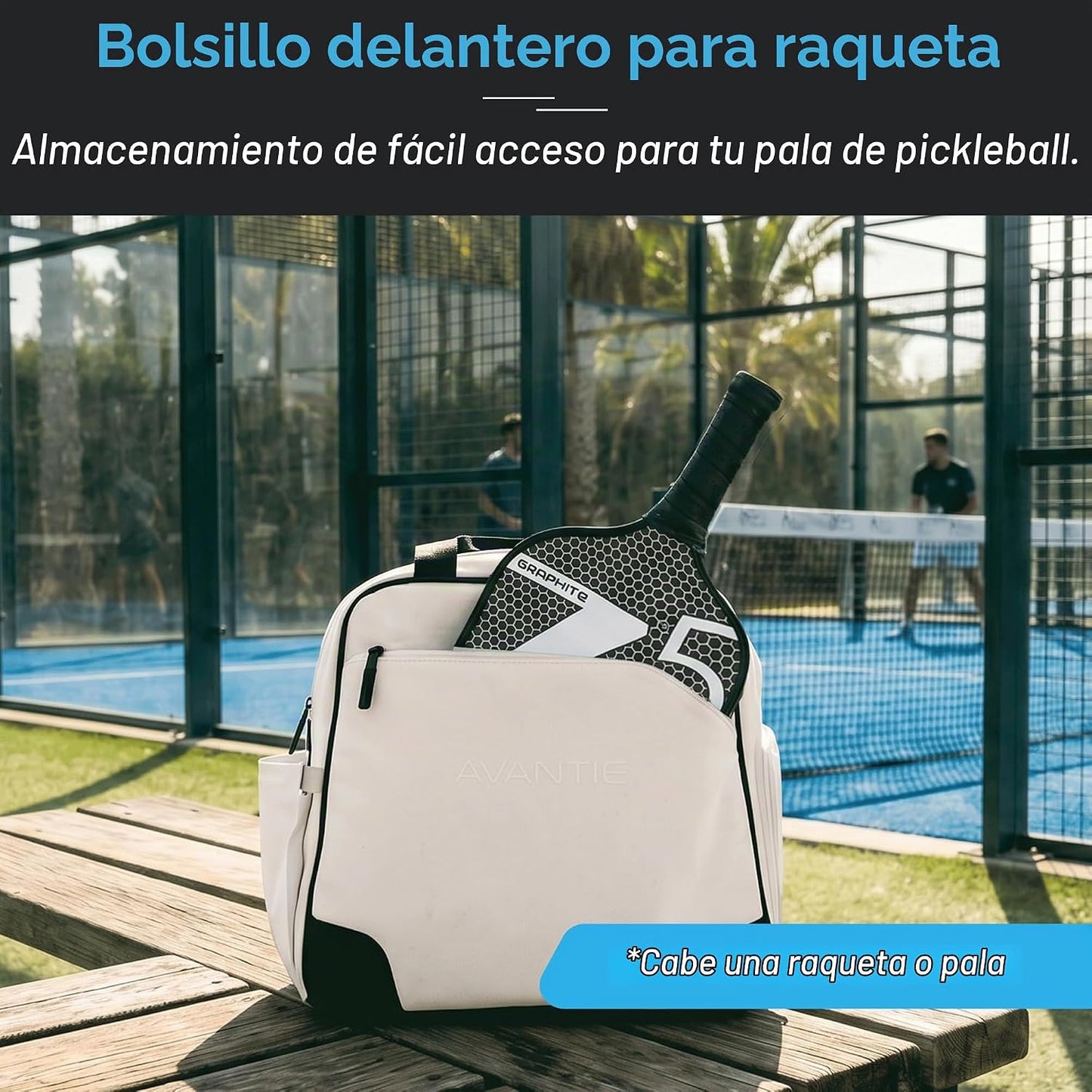 Avantic Bolsa de Padel 2 en 1 Mochila y Tote con Bolsillo Delantero...