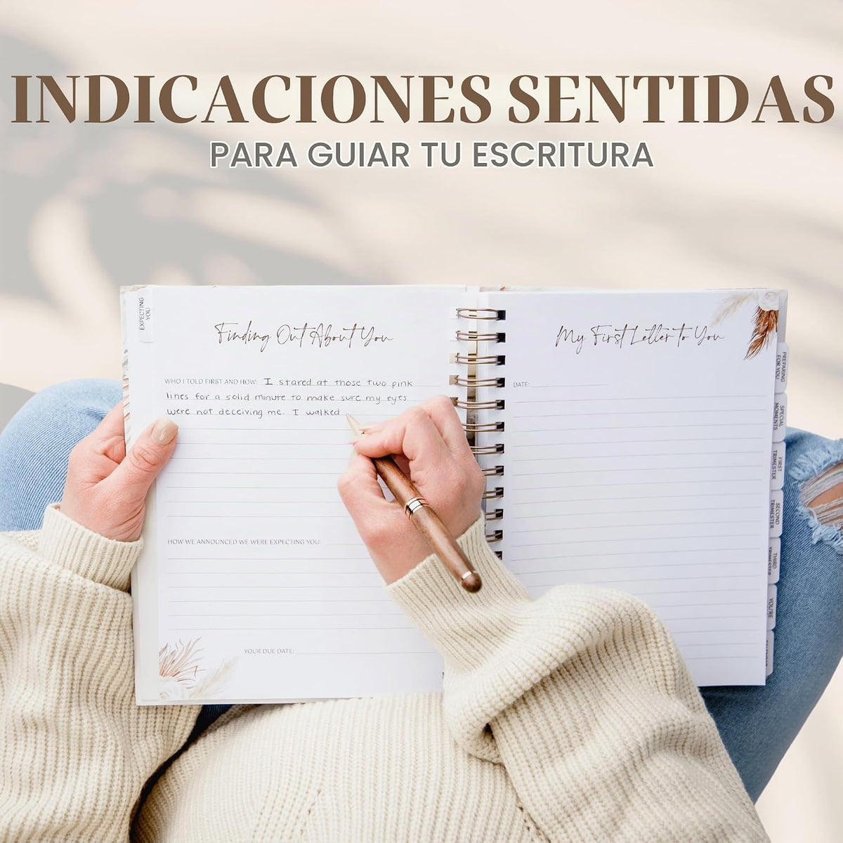 Diario de embarazo para madres primerizas y madres experimentadas,...