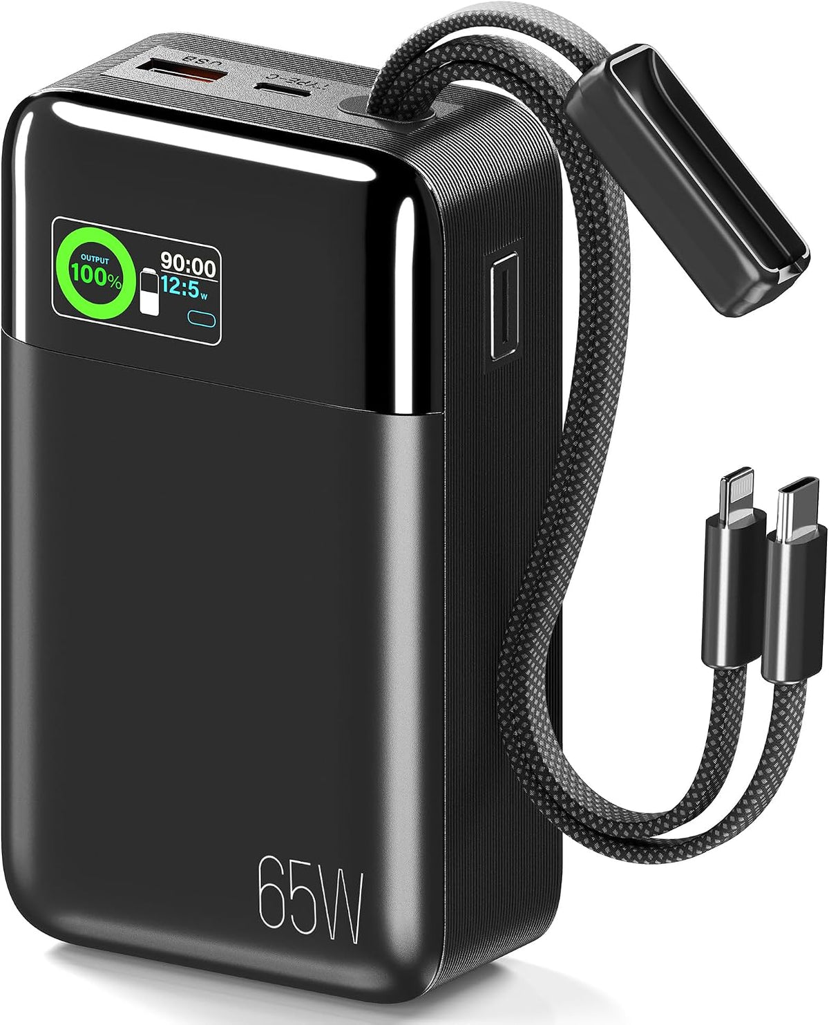 Feidyns Cargador portátil para portátil de 65 W \u2013 Banco de ene...