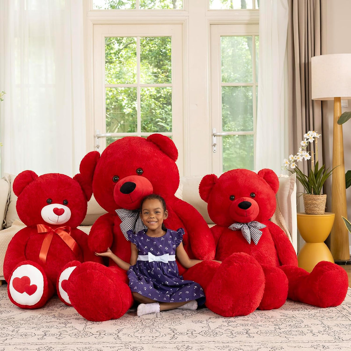 MaoGoLan Oso de Peluche Gigante Animal de Peluche 47 pulgadas, Oso...
