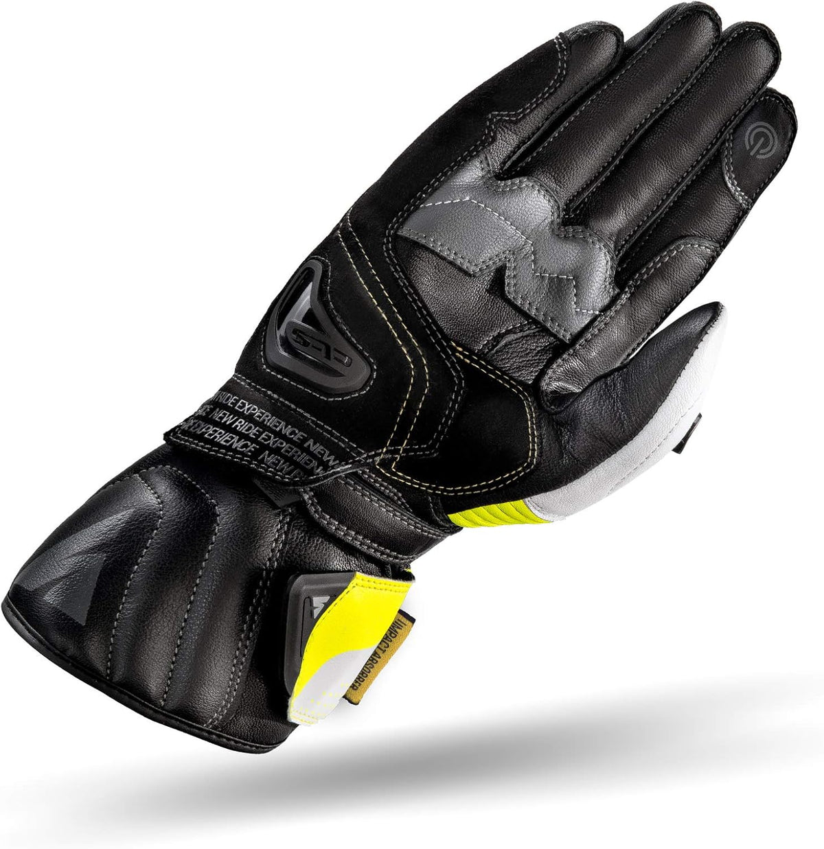 Guantes de motociclista SHIMA STR-2 para hombres, de cuero, ventila...