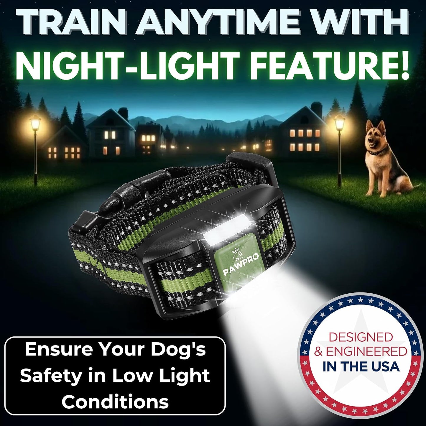 Collar de choque para perros con control remoto, rango inigualable...