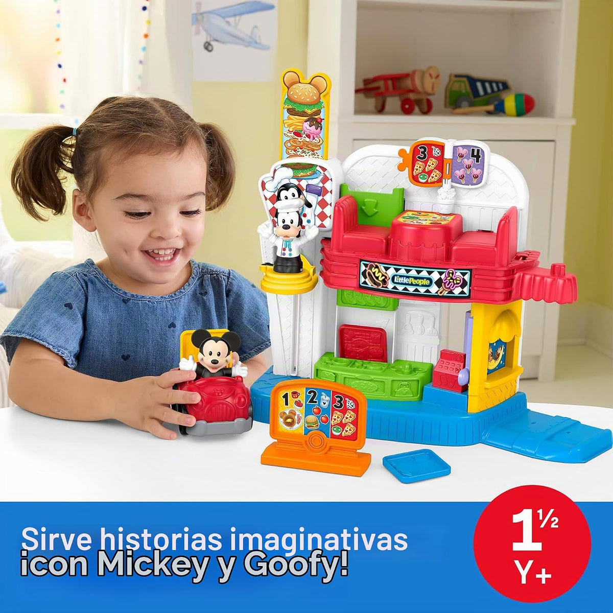 Fisher-Price Little People Disney Jr Mickey Mouse y Goofy\u2019s Di...