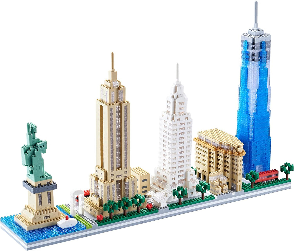 DAFDAG New York Skyline City - Juego de bloques de construcción de...