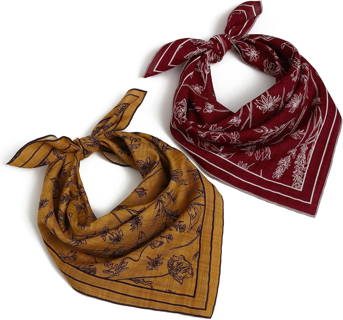 THENEXTLOVE Bandana de viscosa de algodón suave de 22 x 22 pulgadas...