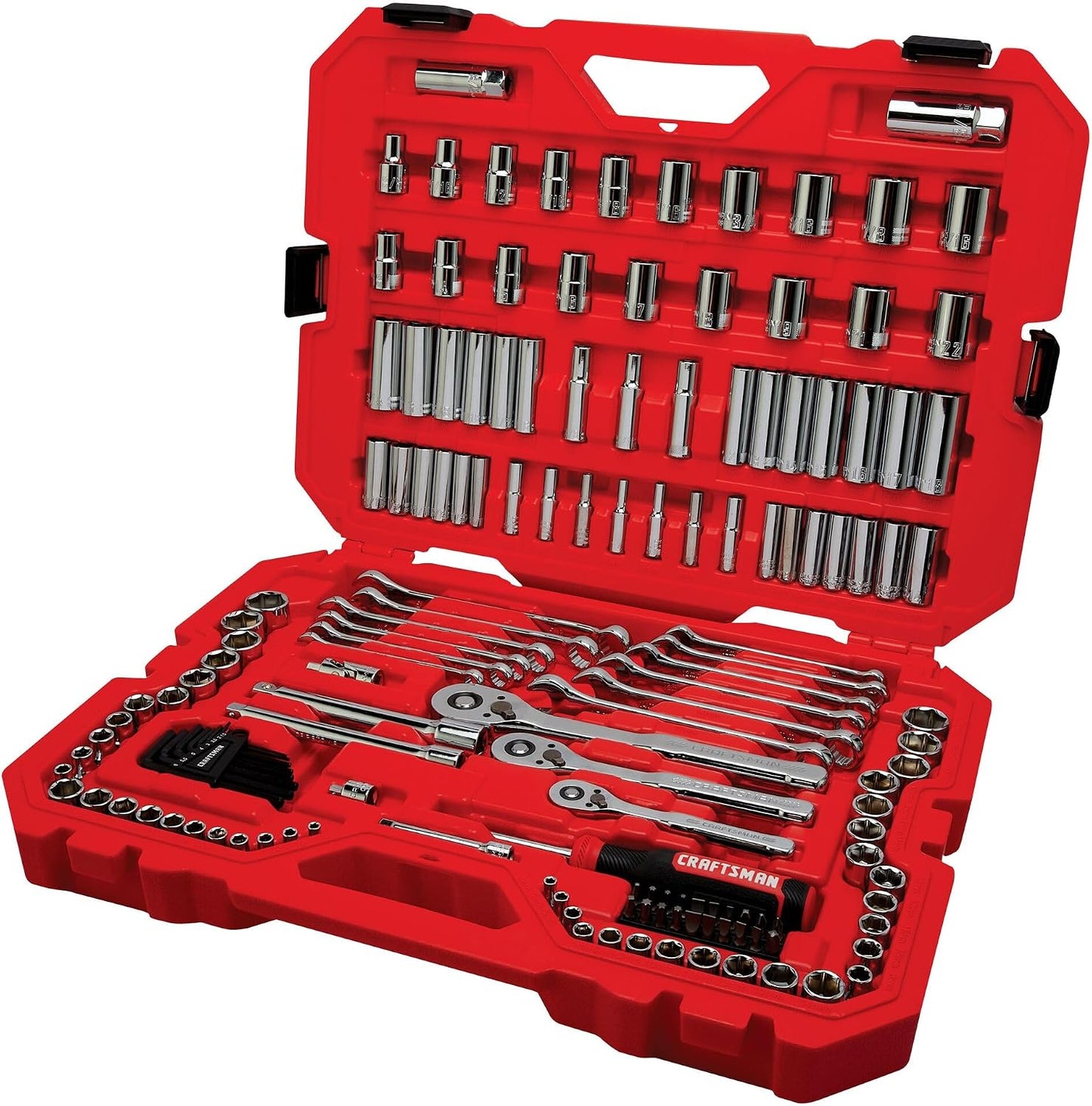 CRAFTSMAN Juego de llaves, 159 piezas de llaves de tubo hexagonal p...