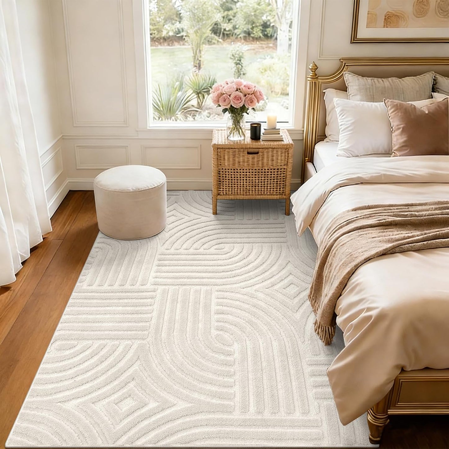 Pauwer Alfombras lavables para sala de estar, de 3 x 5 pies, modern...