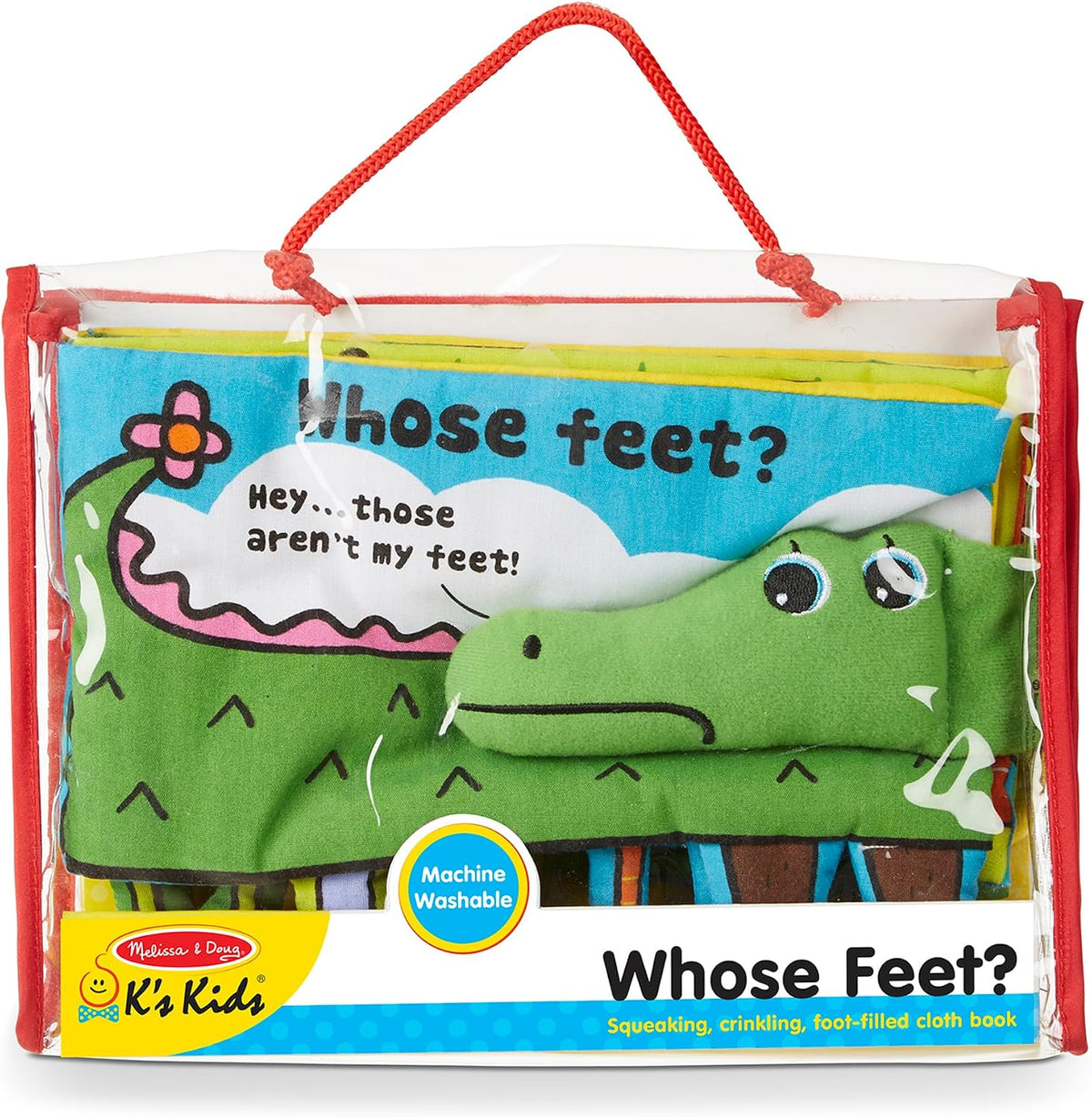 Melissa &amp; Doug Libro de actividades suaves - Los pies de quién,...