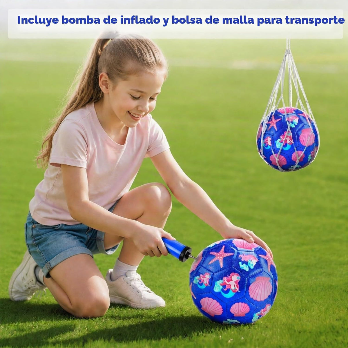 Balones de fútbol Champhox talla 3 para niñas y niños pequeños de 3...