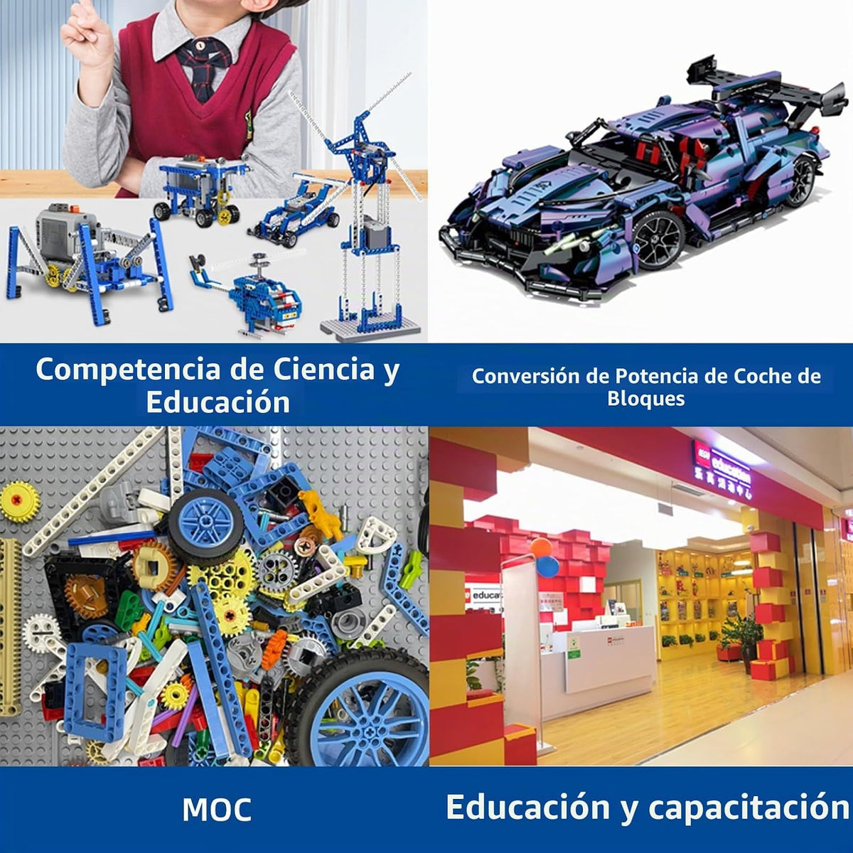 Kit de motores de funciones de potencia 14 en 1 compatible con Tech...