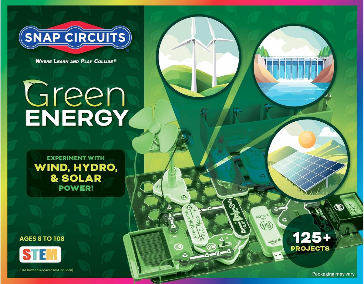 Snap Circuits Kit de exploración de electrónica de energía verde |...