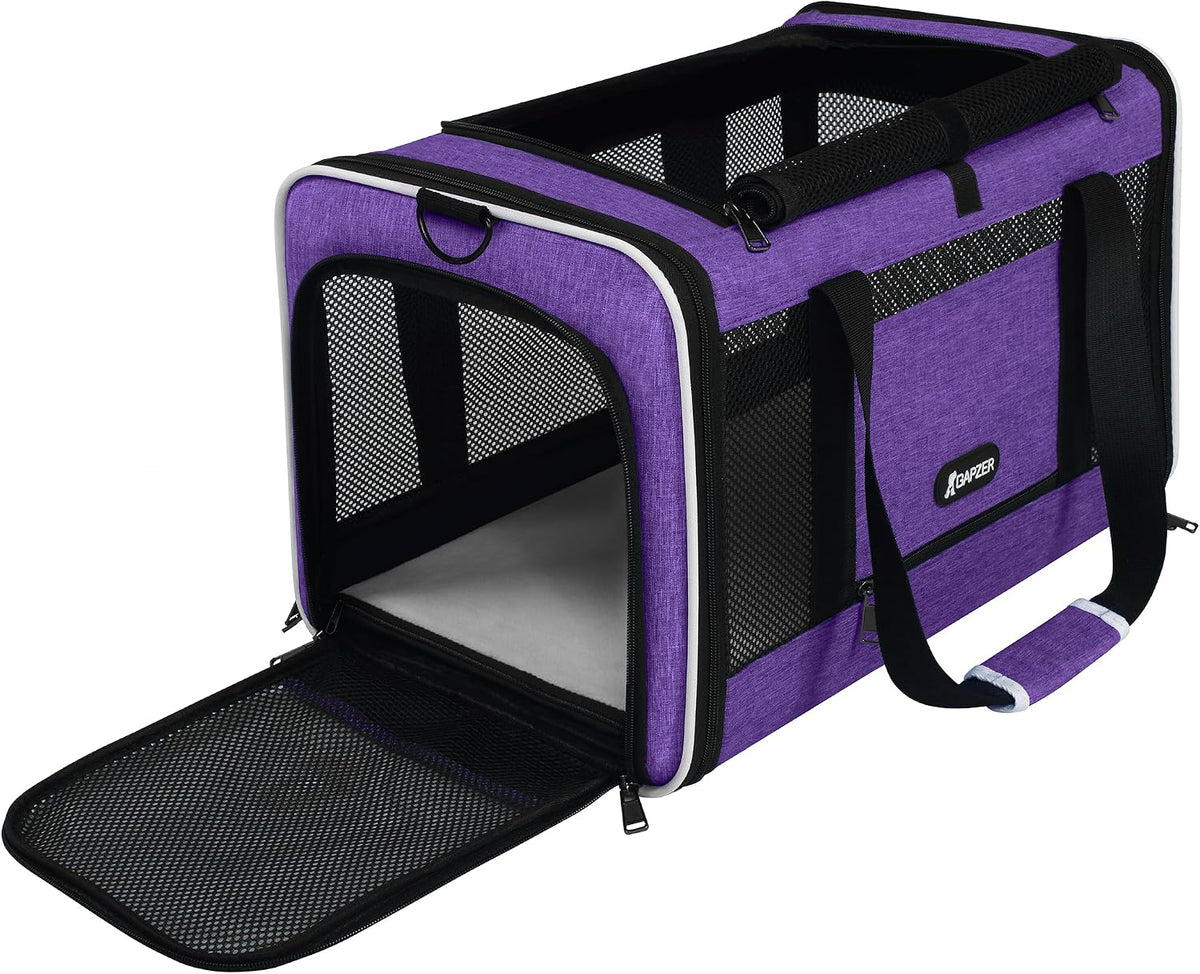 GAPZER - Transportador de mascotas para gatos de 18 x 11 x 11 pulga...