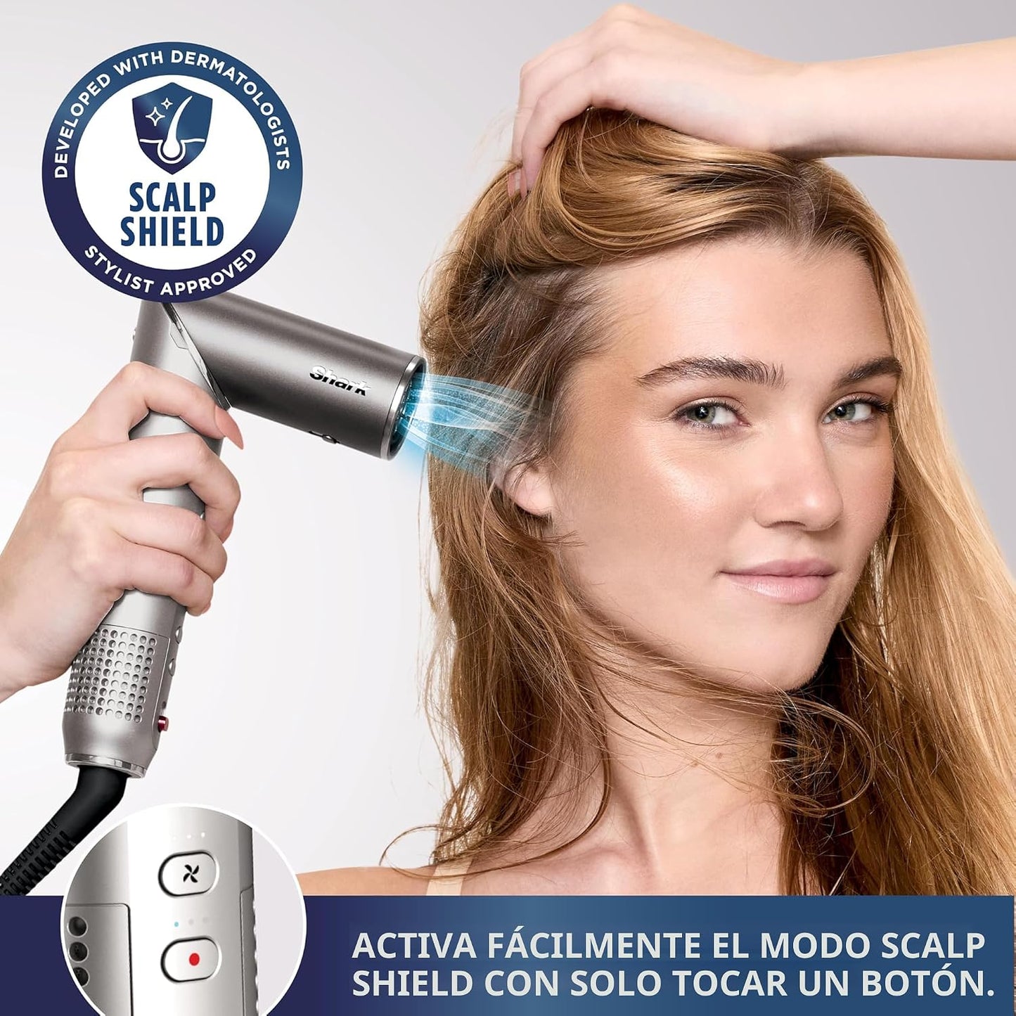 Secador de pelo Shark FlexFusion con cepillo de pelo Fusion, moldea...