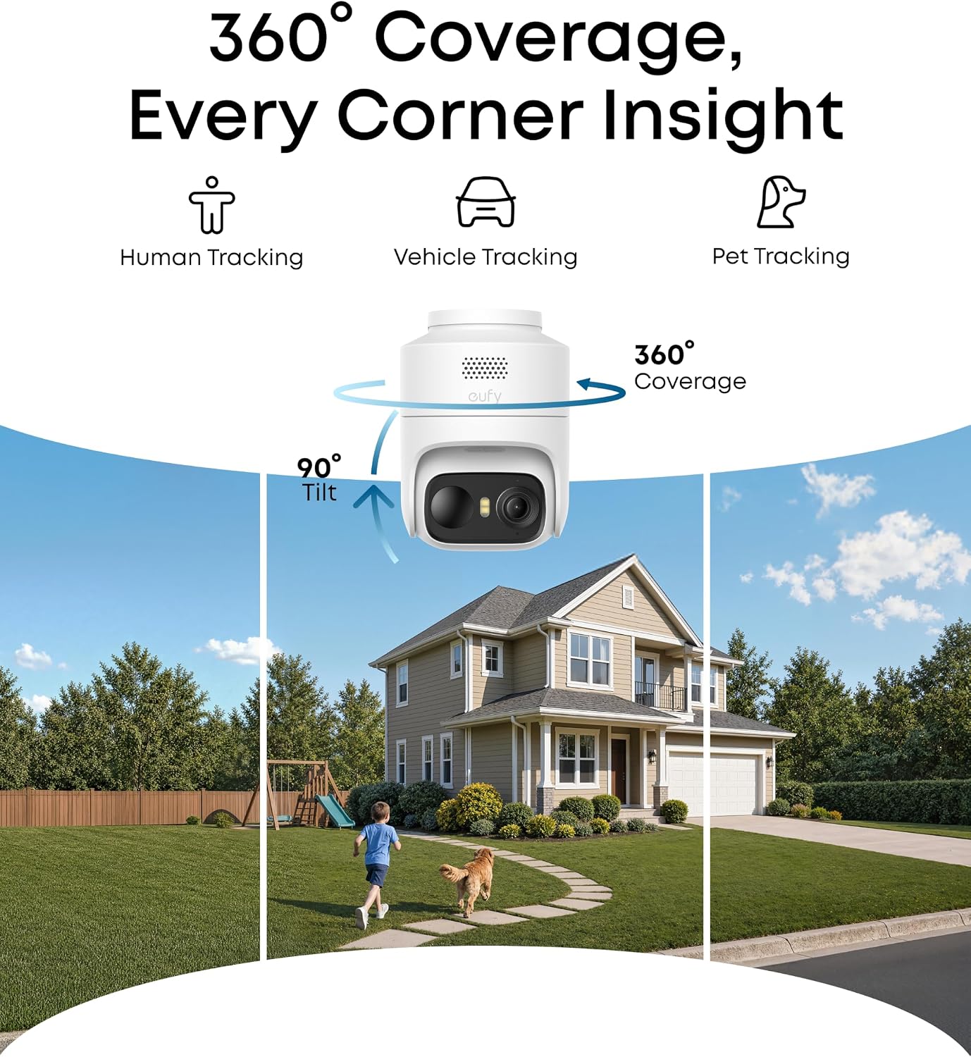 eufy Security eufyCam C37 - Kit de 4 cámaras, seguimiento automátic...