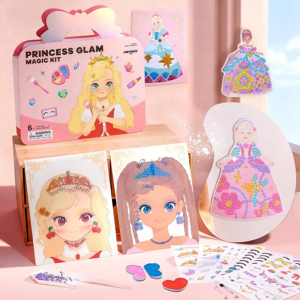 Jar Melo Kit de Manualidades de Arte de Princesa 4 en 1, Manualidad...