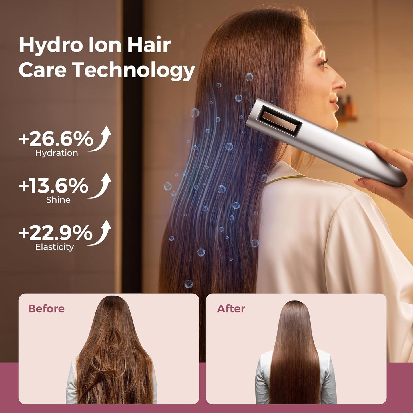 Secador de pelo de hidro-ion, secador de pelo de alta velocidad 4 e...