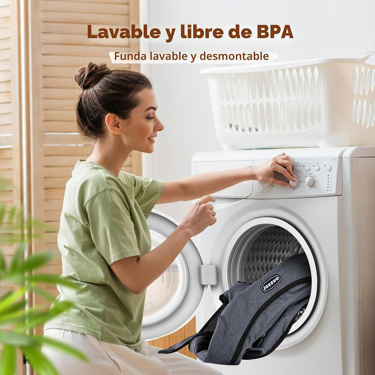 JOZZVE - Silla alta con gancho, asiento de alimentación portátil co...
