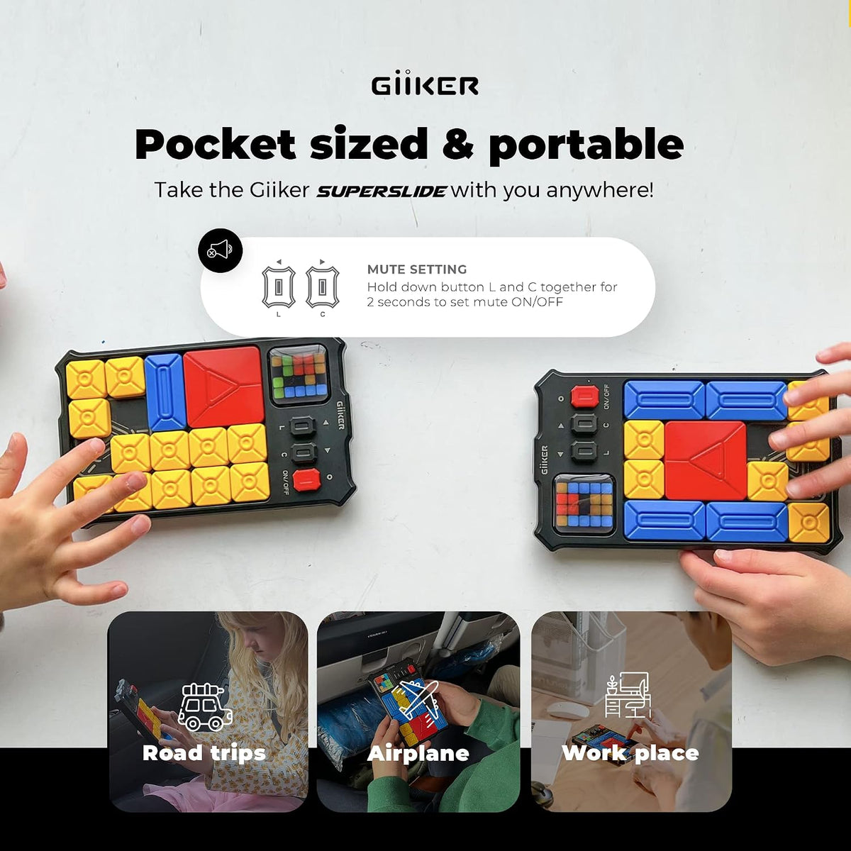GiiKER Super Slide Puzzle Game, más de 500 desafíos, juguete STEM p...