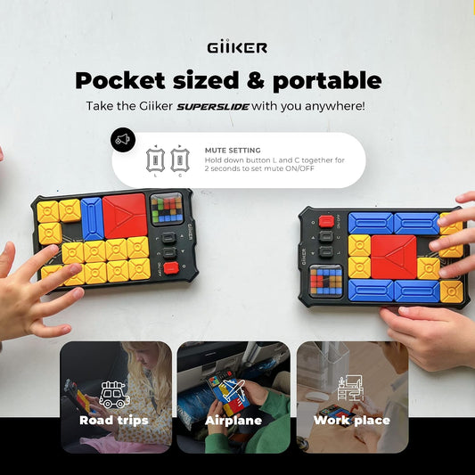 GiiKER Super Slide Puzzle Game, más de 500 desafíos, juguete STEM p...