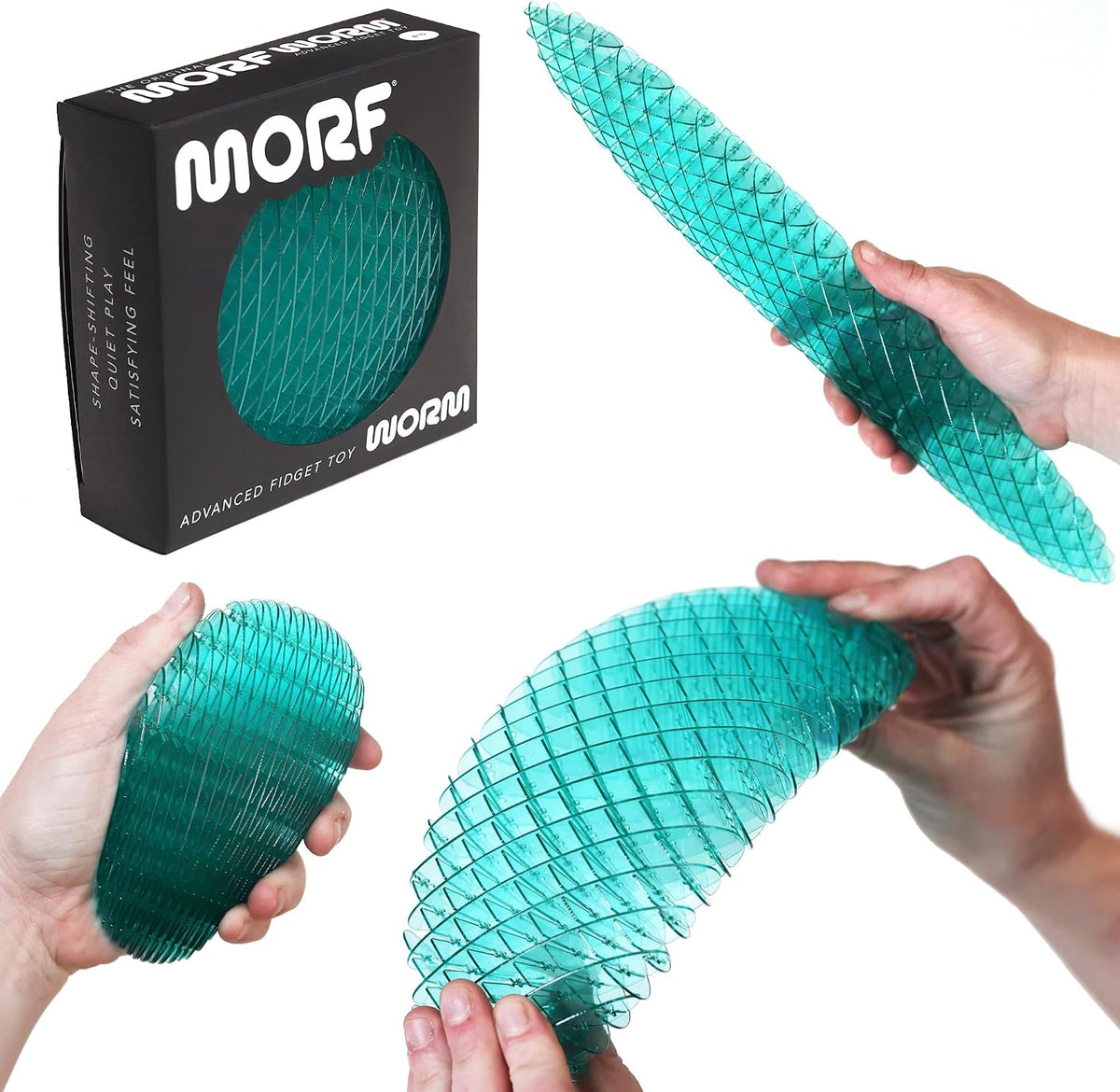Morf Juguete Gusano Fidget - Juguete Sensorial 3D Flexible Slug Fig...