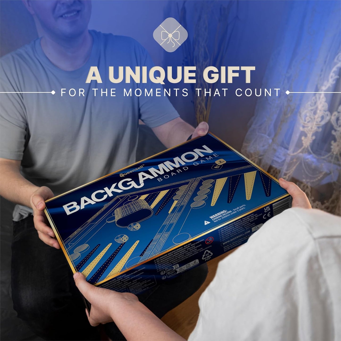 Juegos de backgammon para adultos \u2013 Juego de mesa de cuero PU...