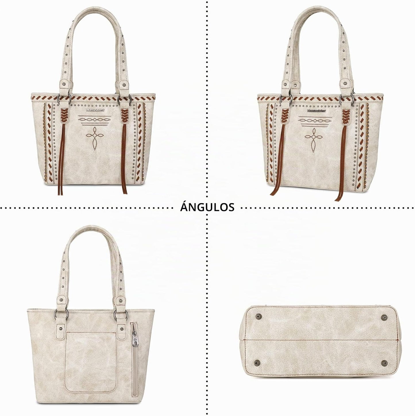 Montana West - Bolso tote de colección espiritual estilo western pa...
