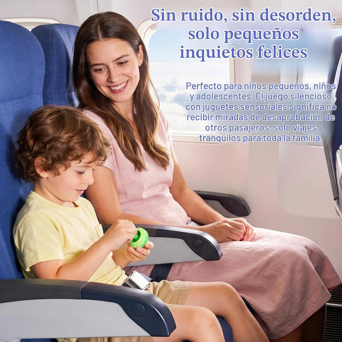 Juguetes antiestrés de silicona para niños y adultos, silenciosos p...