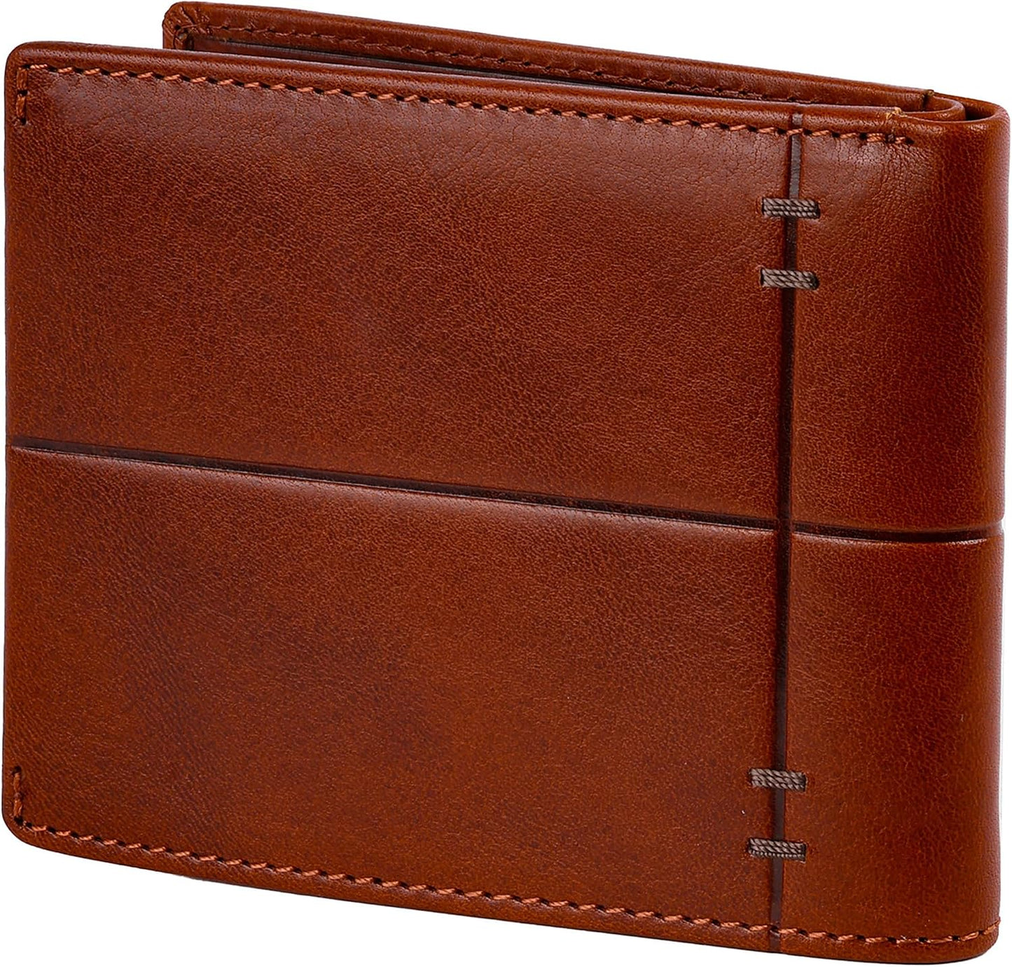Time Resistance Cartera de cuero italiana hecha a mano con diseño m...