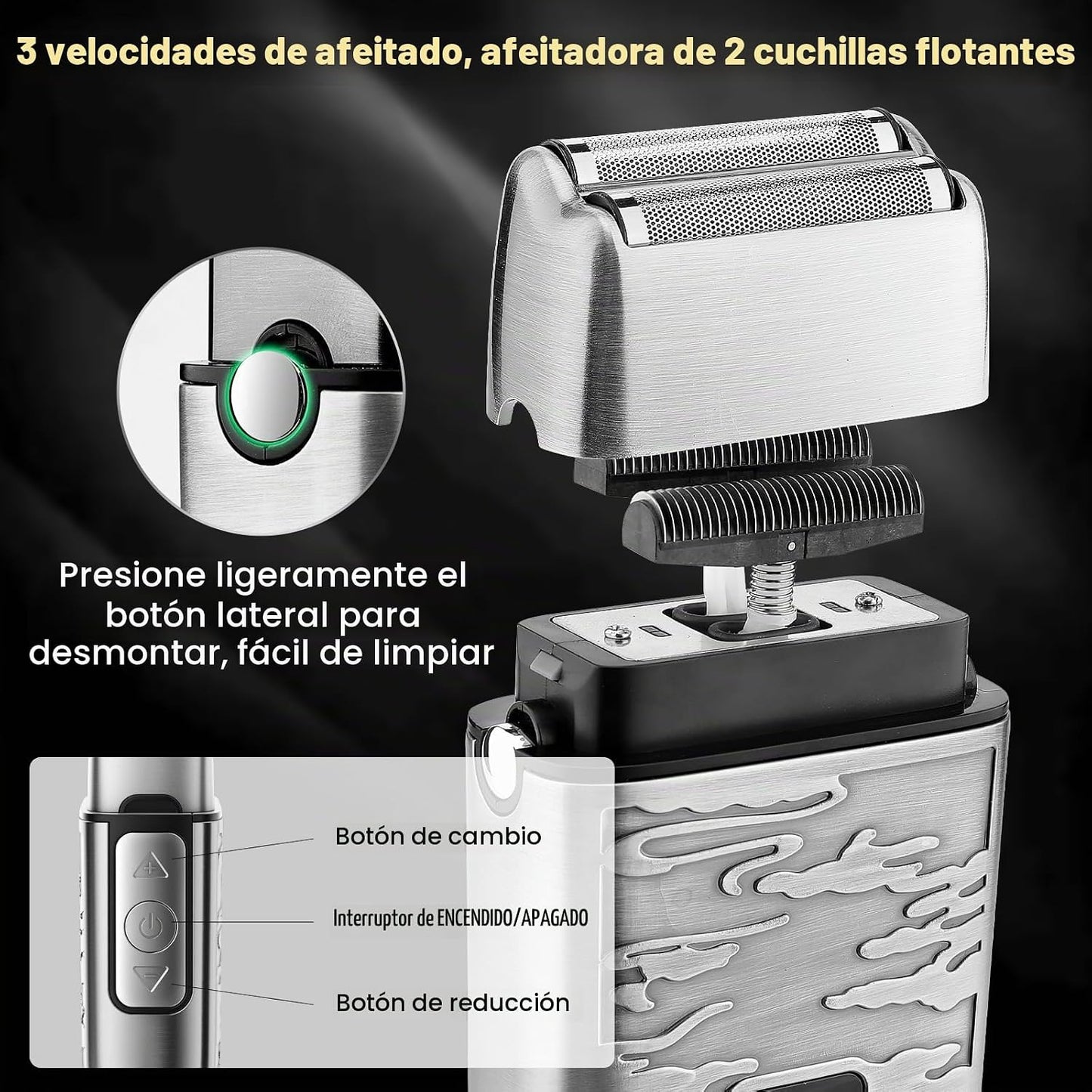 QREEYX Cortadora de pelo para hombre, recortadora de pelo en T, rec...