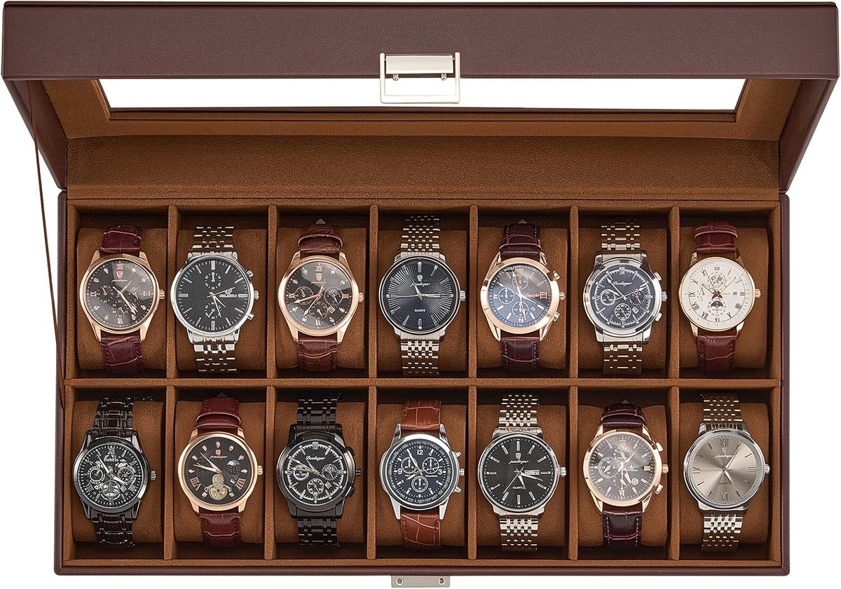 ProCase Caja de Reloj para Hombres, Organizador de Caja de Reloj de...