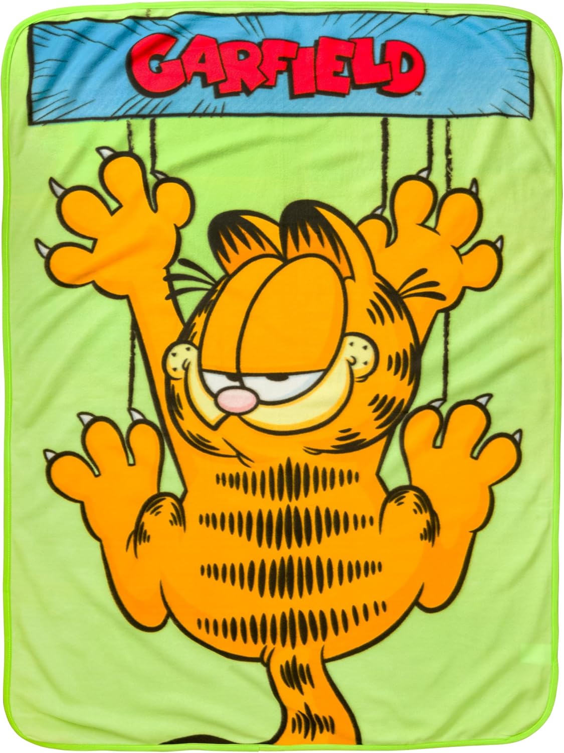 Silver Buffalo Garfield Hanging On - Manta de forro polar de 45 x 6...