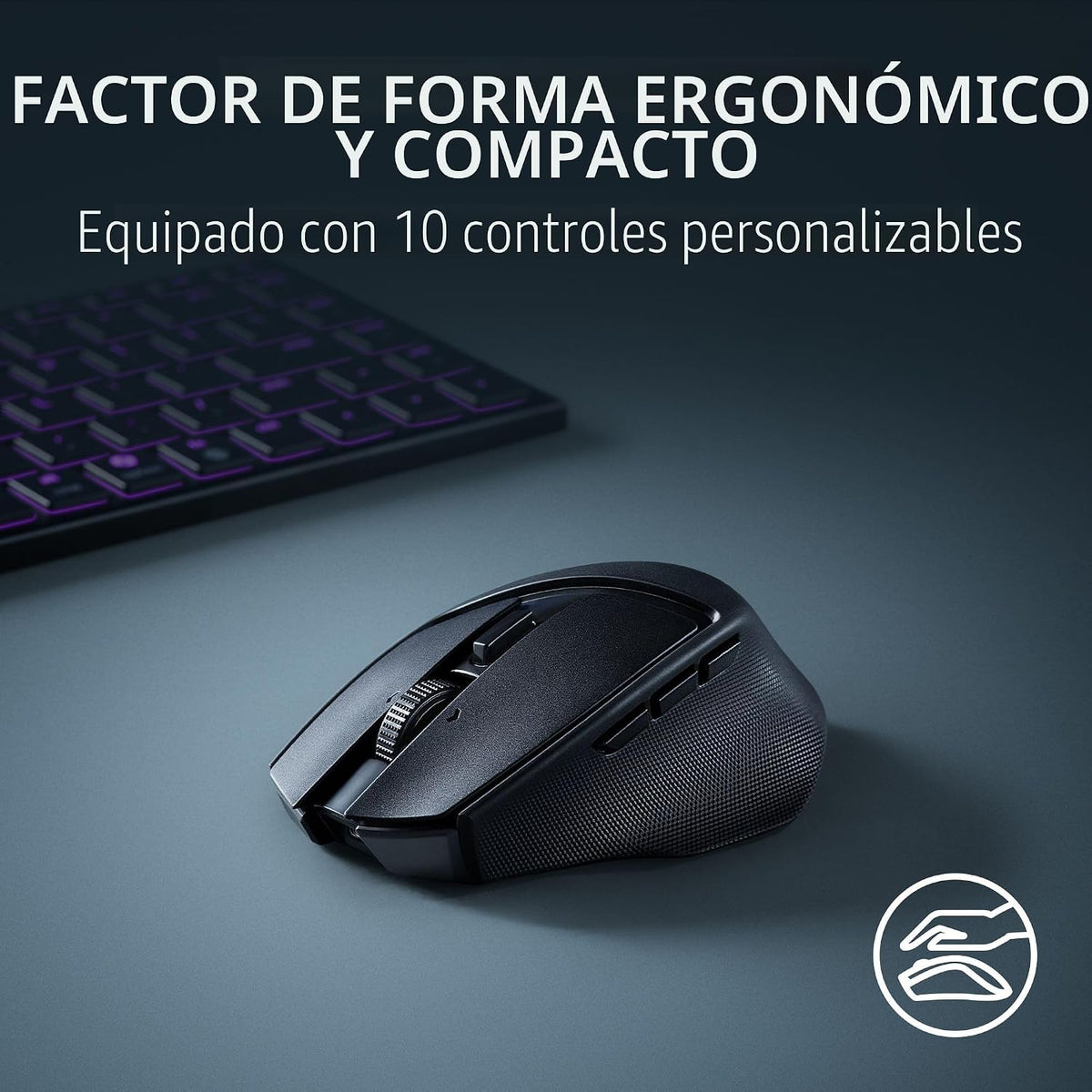 Razer Basilisk Mobile Portátil Ergonómico Ratón Inalámbrico para Ga...