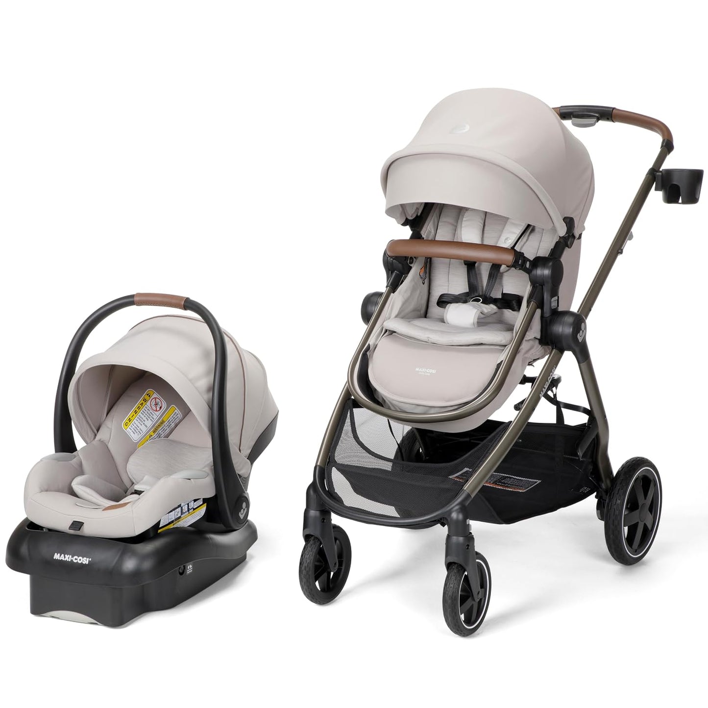 Maxi-Cosi Zelia 2 Luxe Sistema de viaje modular 5 en 1, New Hope Tan