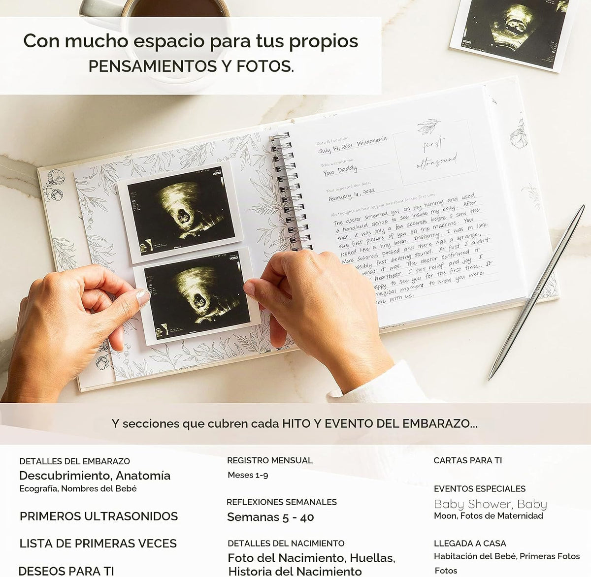 Diario de embarazo de recuerdo: un libro de embarazo para apreciar...