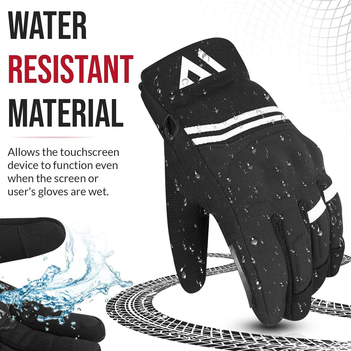 WFX Guantes de motocicleta de alta calidad, resistentes al viento,...