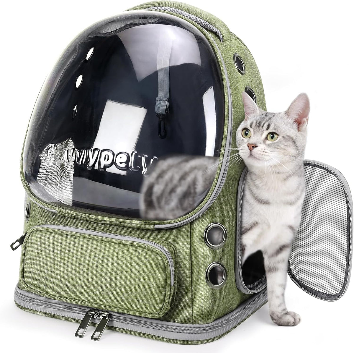 Cawypety Mochila Transportadora para Gatos, Transportador de Gatos...