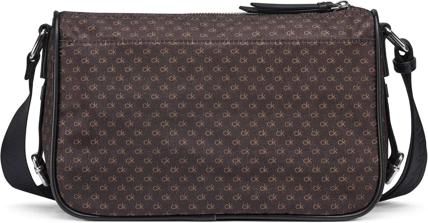 Calvin Klein Caius - Bandolera organizacional, marrón\/caqui\/negro...