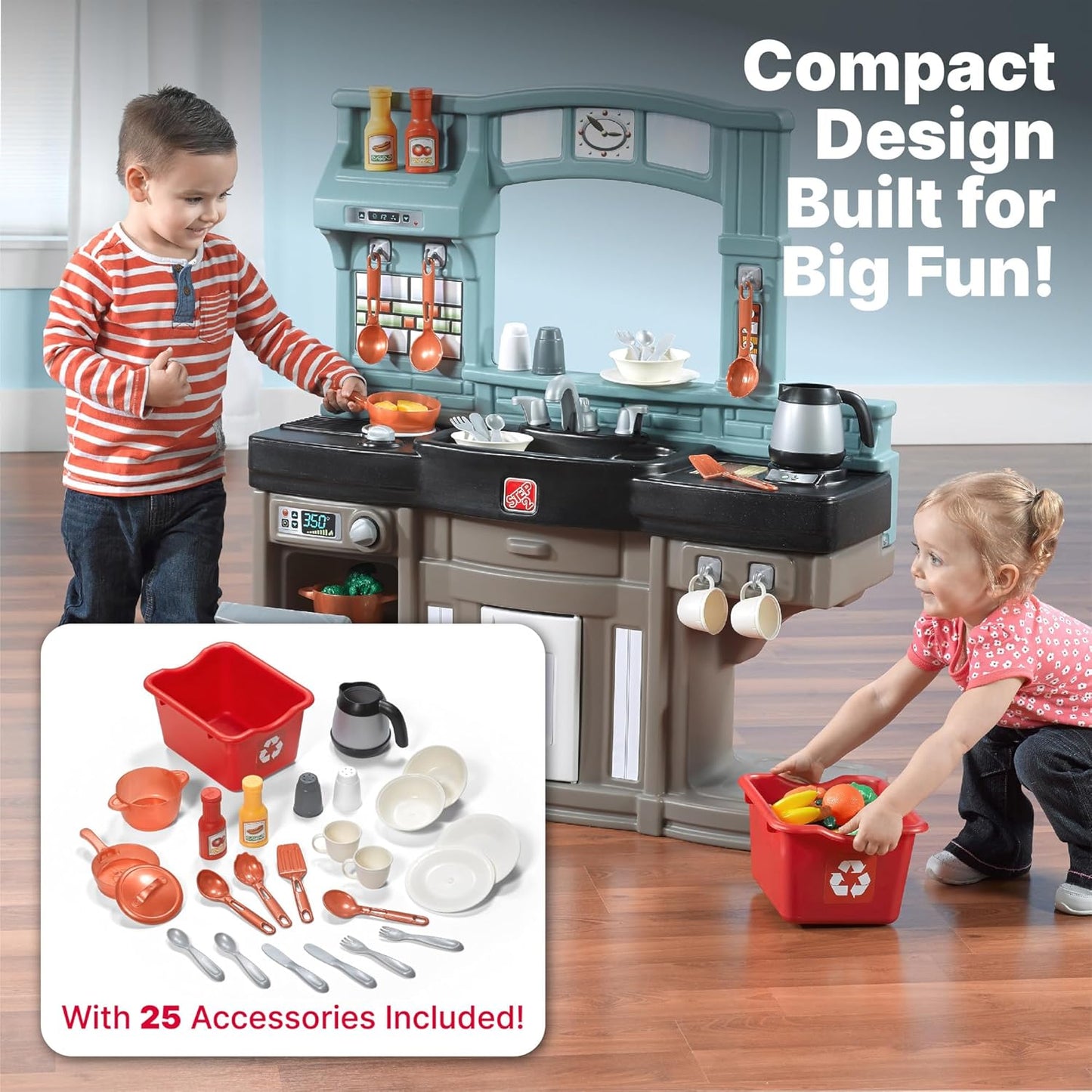 Step2 Best Chefs - Juego de cocina para niños, cocina para interior...