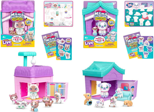 Little Live Pets Mama Surprise Families, Cat &amp; Shepherd - Paque...