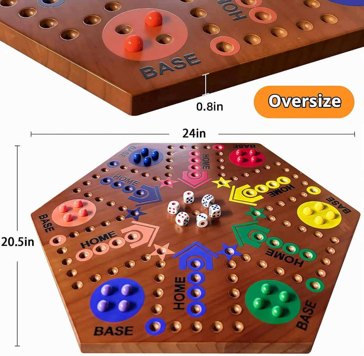 Juego de Mesa de Madera, Juego de Mesa Original de Canicas de Doble...