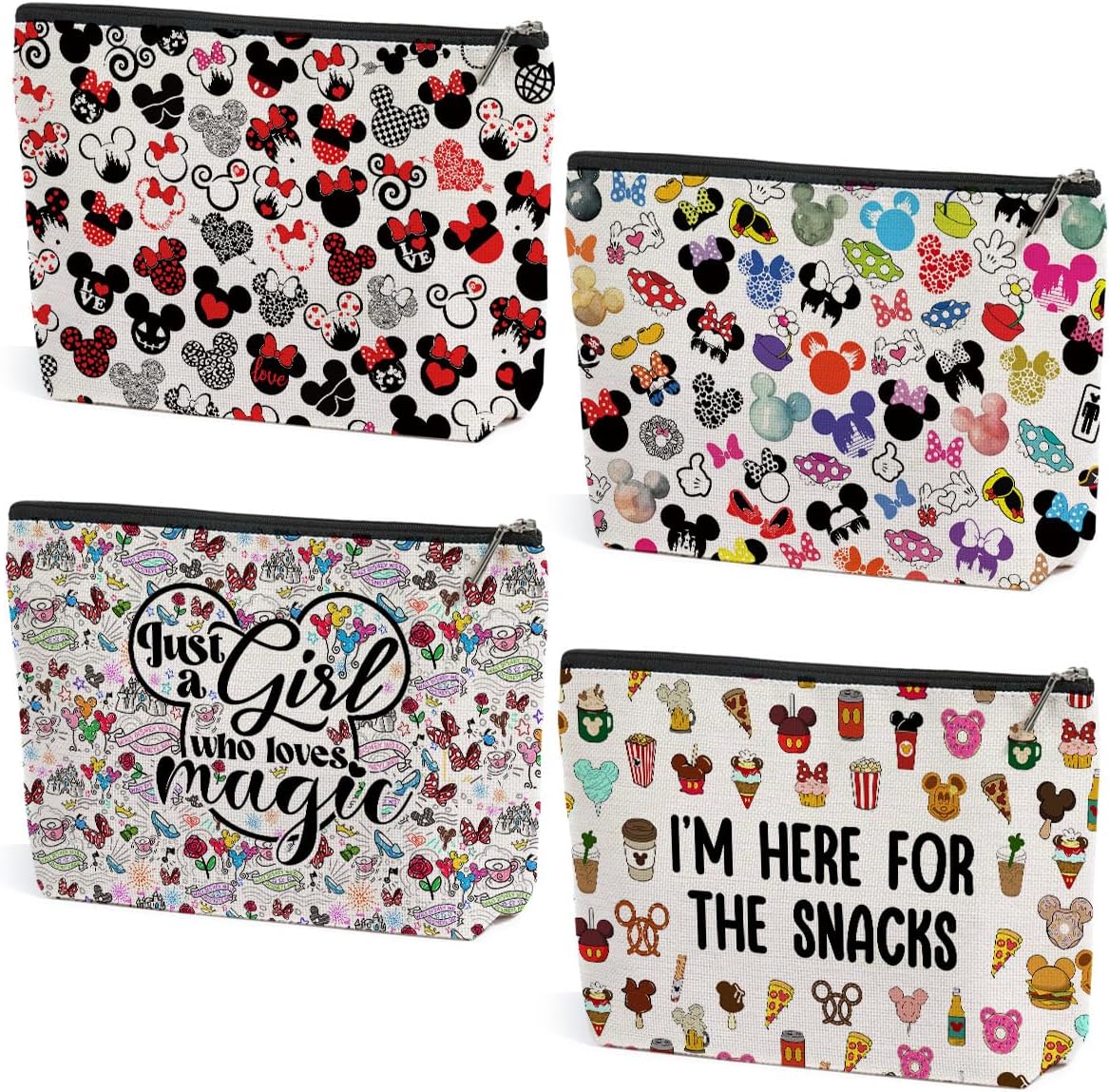 Bolsa de maquillaje con estampado de dibujos animados, bolsa mágica...