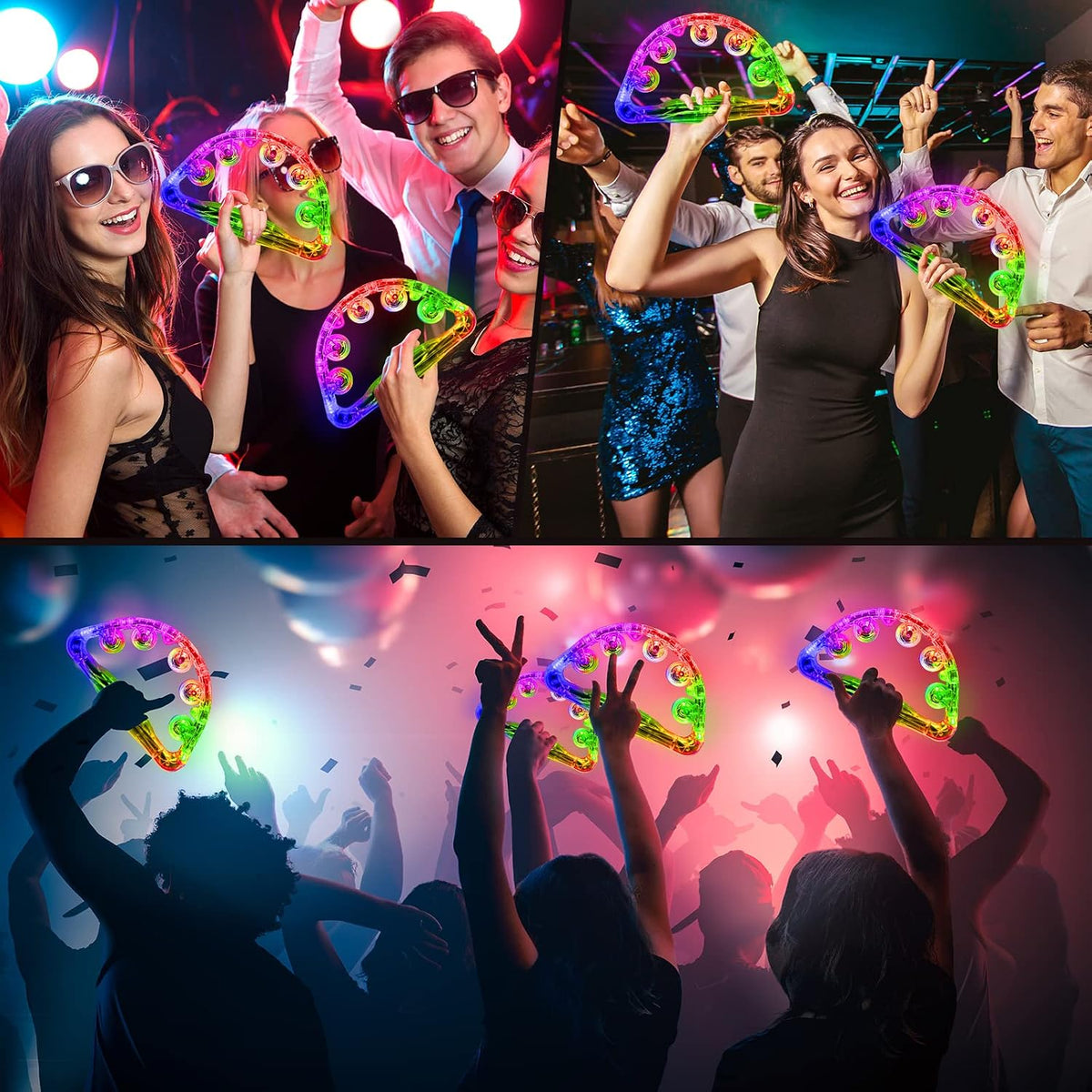 Aywewii Pandereta LED \u2013 Juguetes sensoriales iluminados para n...