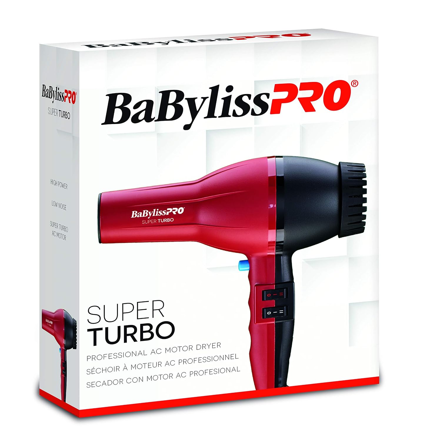 BaBylissPRO - Secador de pelo Watt Turbo